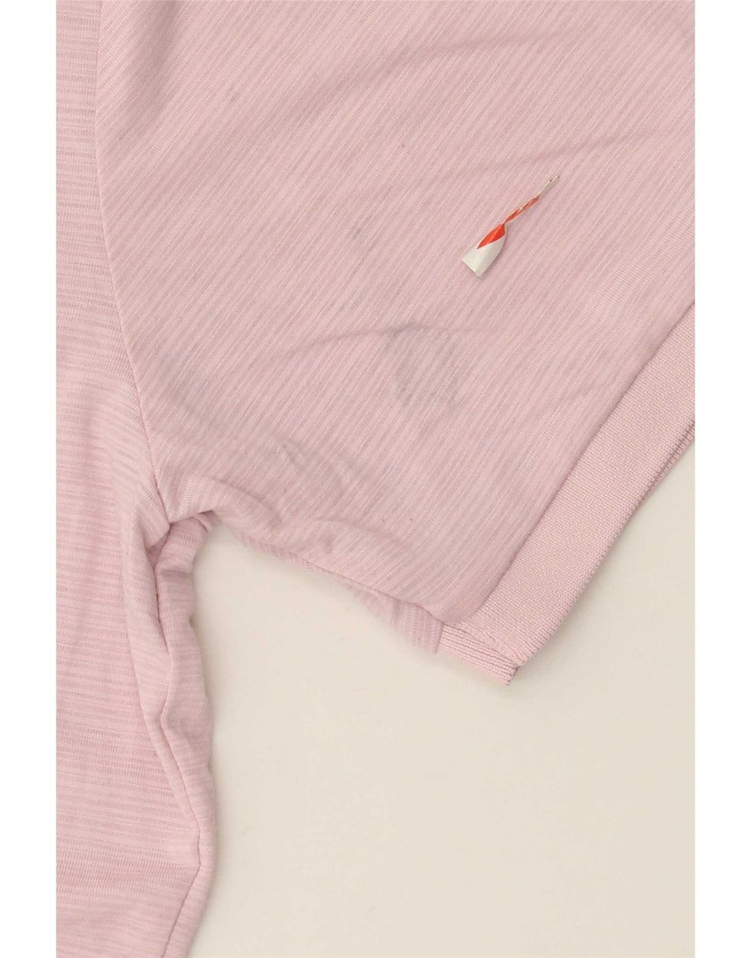 Calvin Klein Mens Polo Shirt Medium Pink Pinstripe Polyester