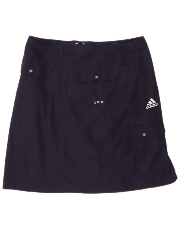 Adidas Womens Low Waist Cargo Skirt UK 12 Medium W32 Navy Blue Sports