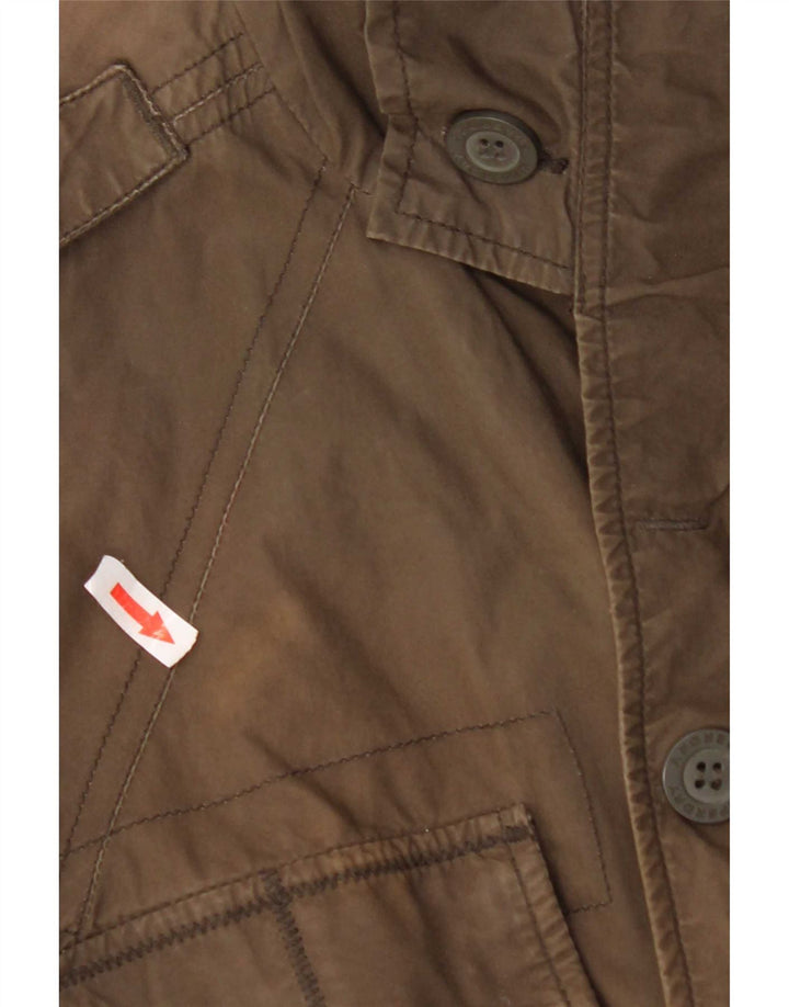 Superdry Mens Military Jacket UK 38 Medium Khaki Cotton