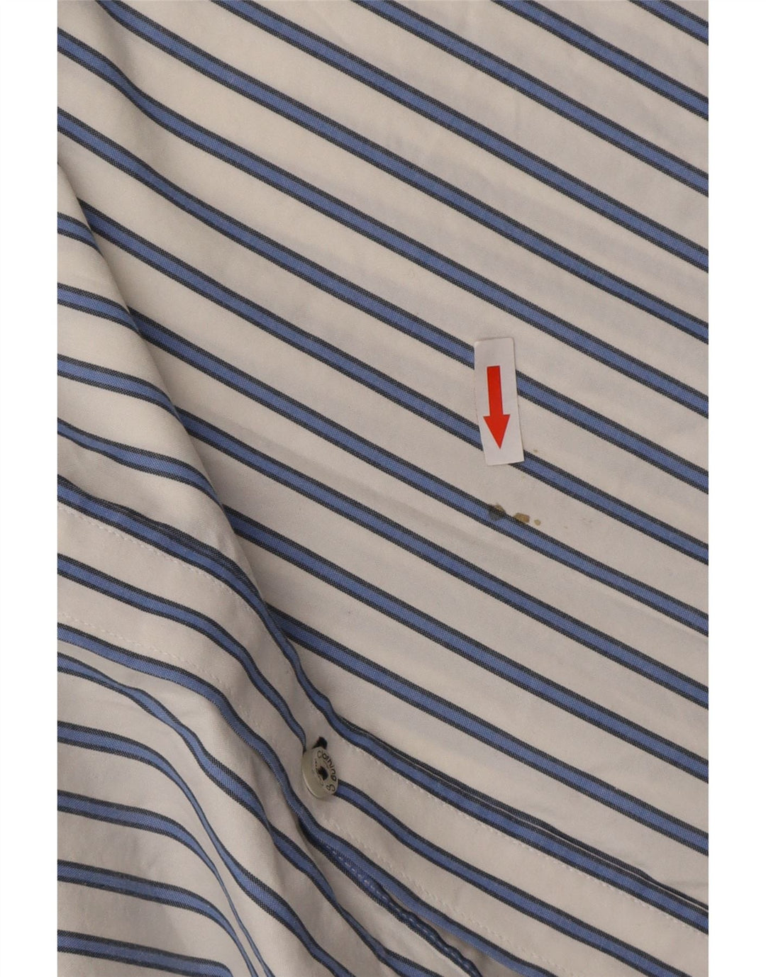 Crew Clothing Mens Classic Fit Shirt 2XL White Striped Cotton