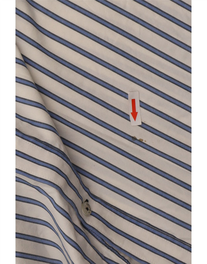 Crew Clothing Mens Classic Fit Shirt 2XL White Striped Cotton