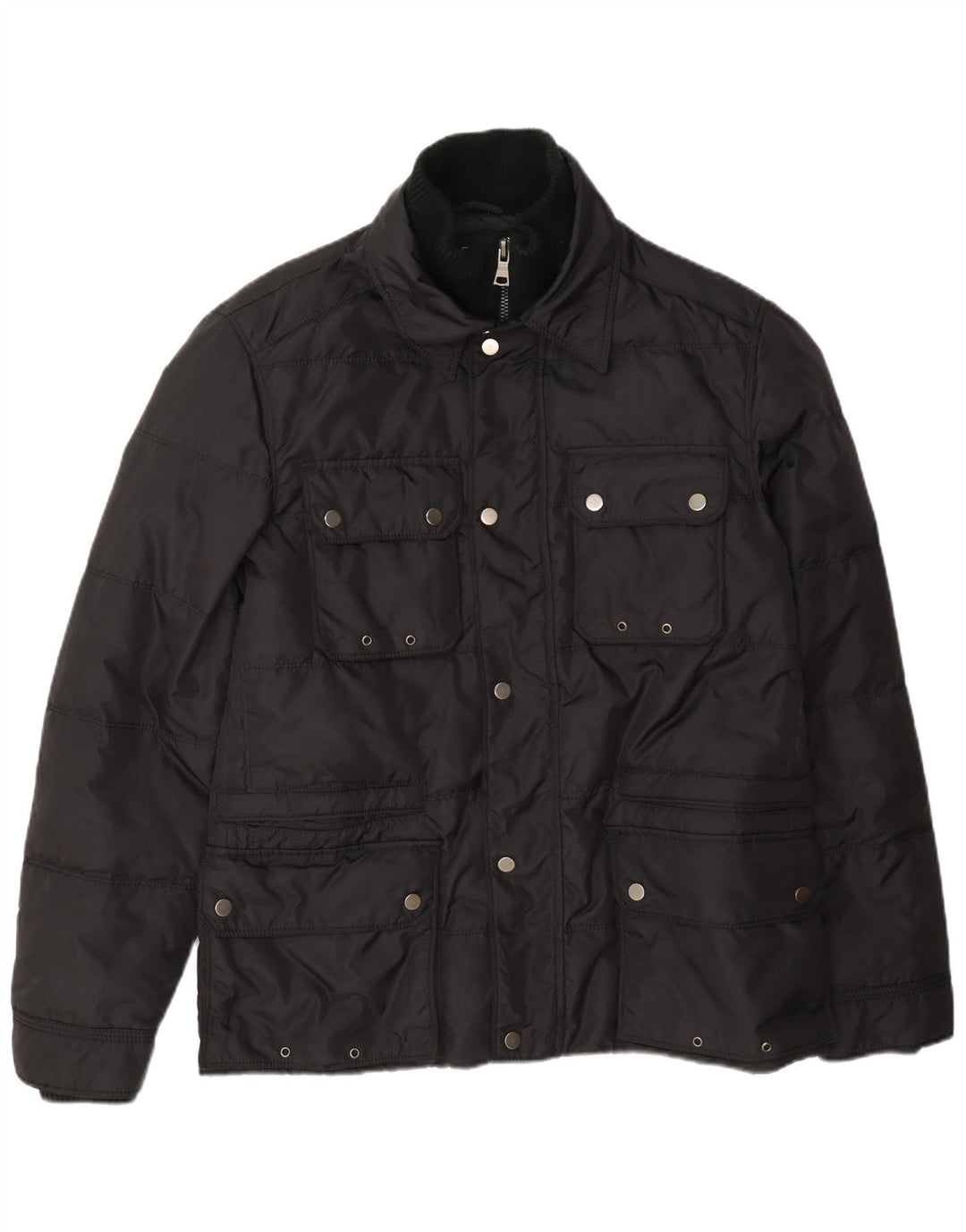Best Company Mens Padded Jacket UK 38 Medium Black Nylon