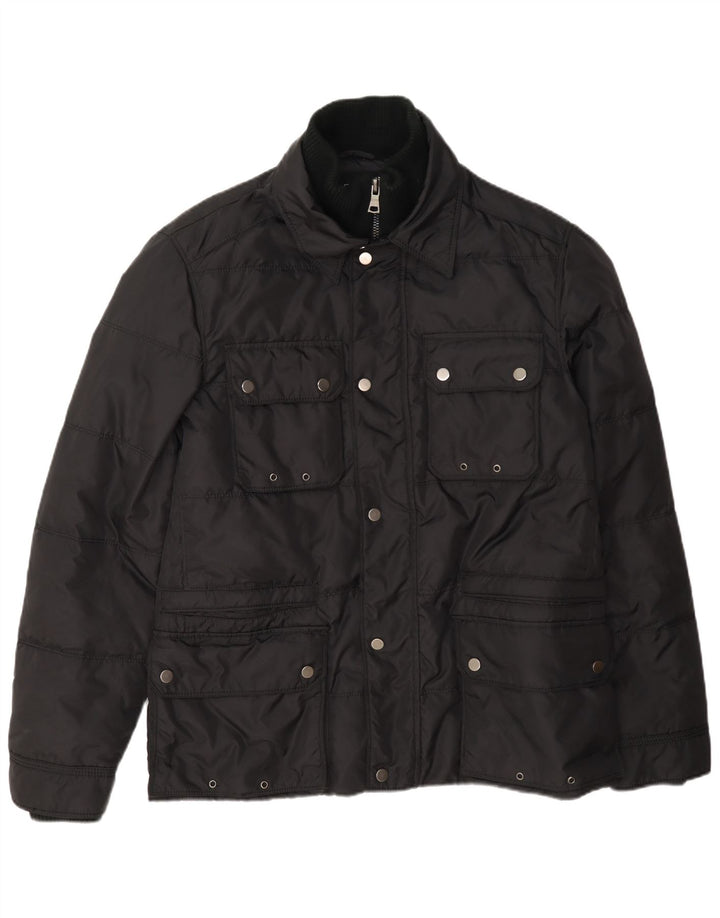 Best Company Mens Padded Jacket UK 38 Medium Black Nylon