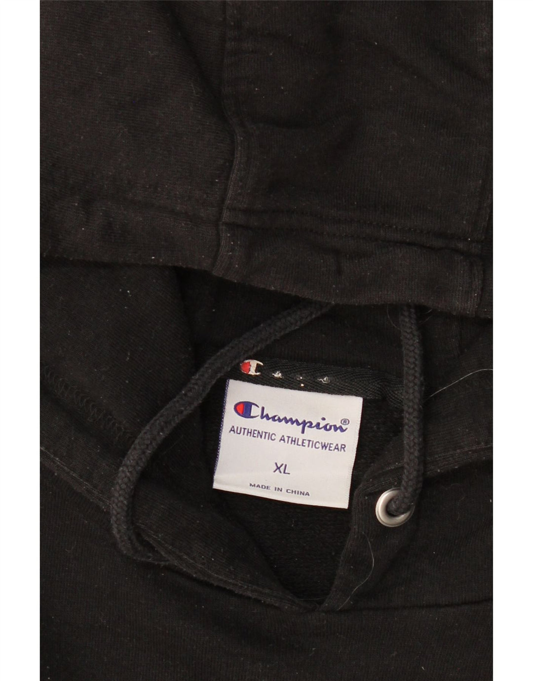CHAMPION Mens Hoodie Jumper XL Black Cotton