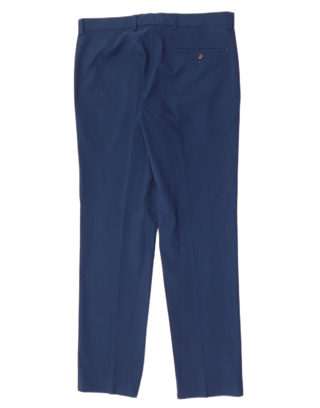 Marks & Spencer Mens Slim Suit Trousers W32 L31 Blue Polyester