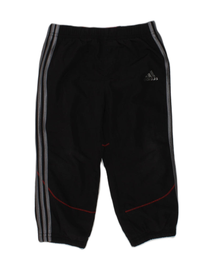 ADIDAS Baby Boys Tracksuit Trousers 18-24 Months Black Polyester | Vintage Adidas | Thrift | Second-Hand Adidas | Used Clothing | Messina Hembry 