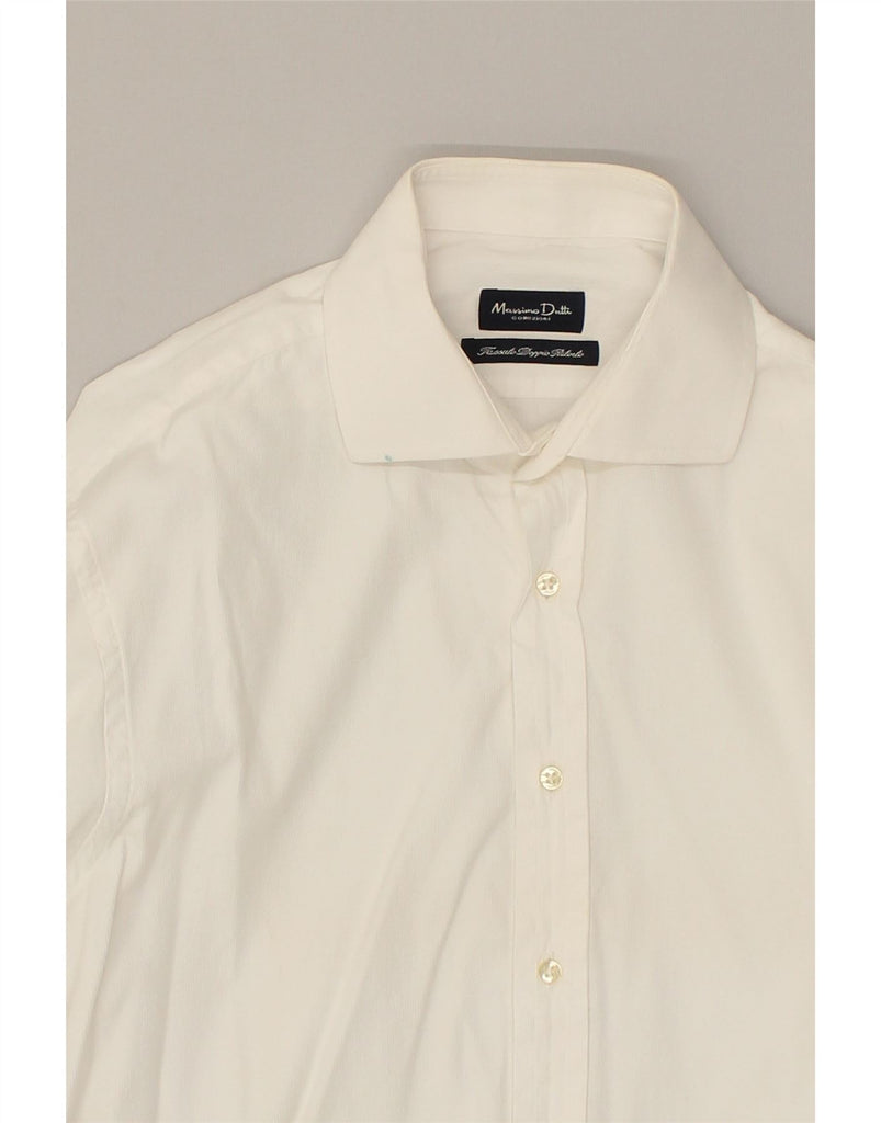 MASSIMO DUTTI Mens Formal Shirt Size 17 43 XL White Cotton | Vintage Massimo Dutti | Thrift | Second-Hand Massimo Dutti | Used Clothing | Messina Hembry 