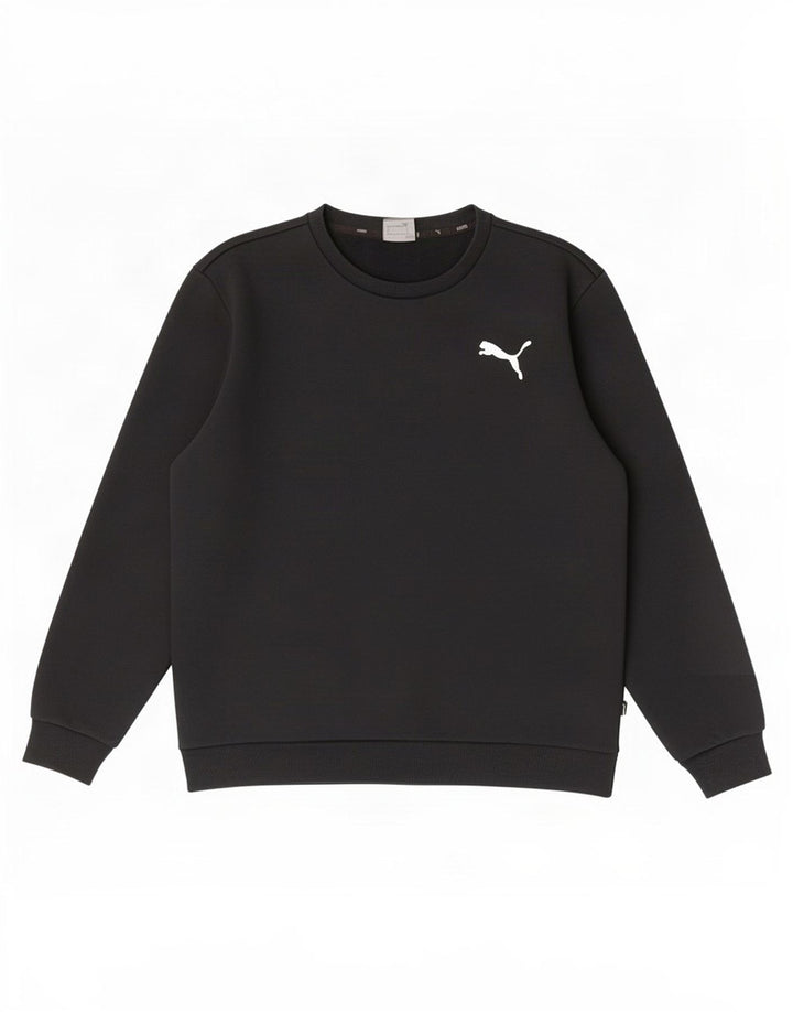 Puma Mens Sweatshirt Jumper Large Black Cotton