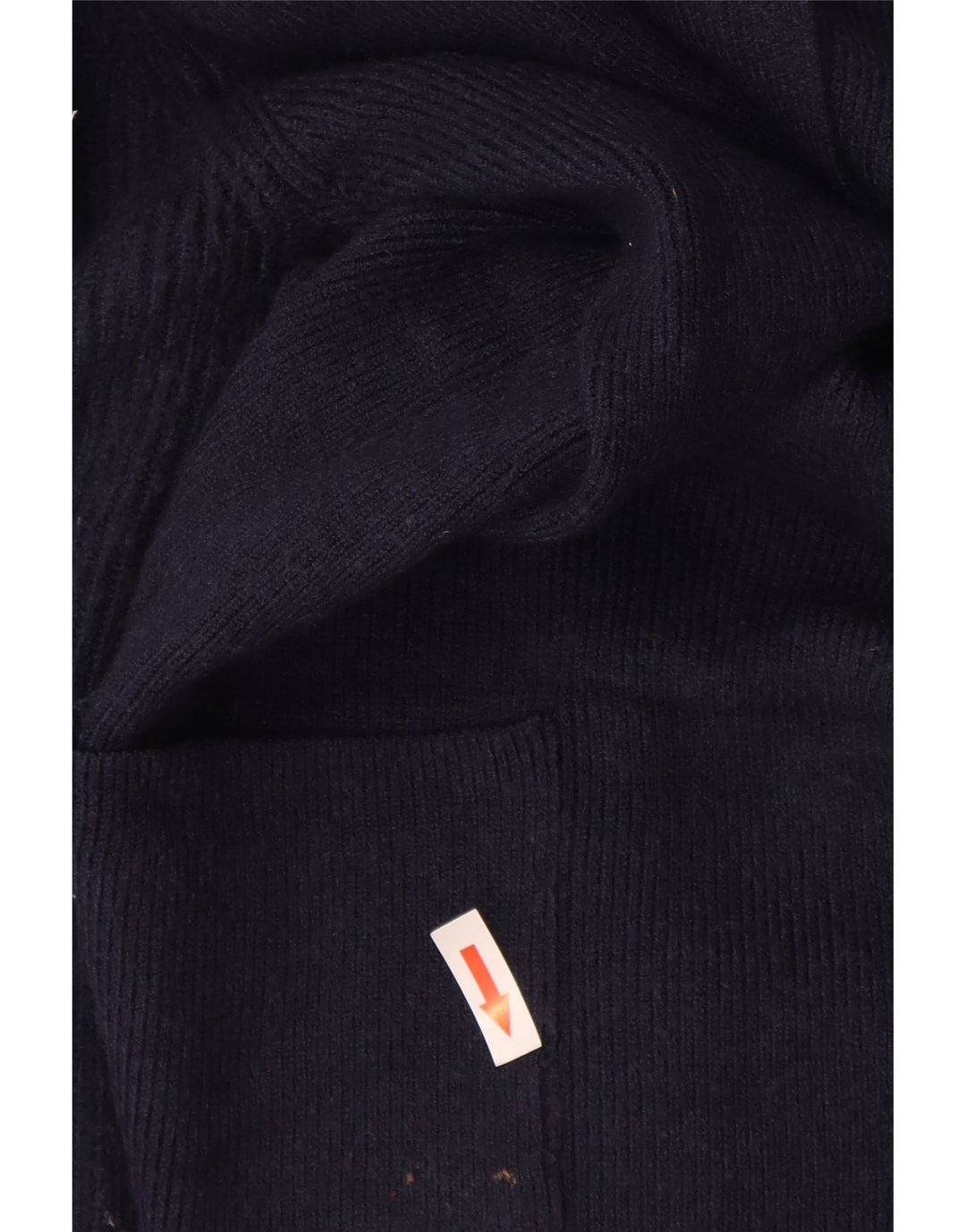 Marks & Spencer Womens Longline Open Cardigan Sweater UK 16 Large Navy Blue