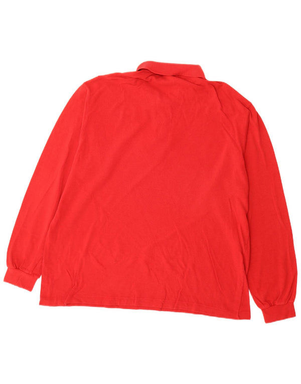 Lacoste Mens Long Sleeve Polo Shirt Size 8 3XL Red