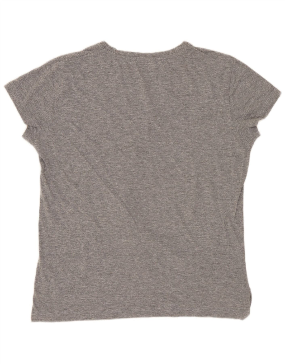 LOTTO Womens T-Shirt Top UK 14 Medium Grey Cotton