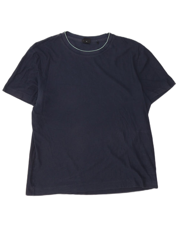 Hugo Boss Mens Slim Fit T-Shirt Top XL Navy Blue Cotton