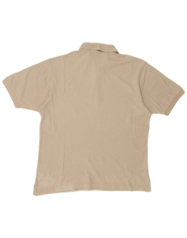 LOTTO Mens Polo Shirt UK 38/40 Medium Beige Cotton