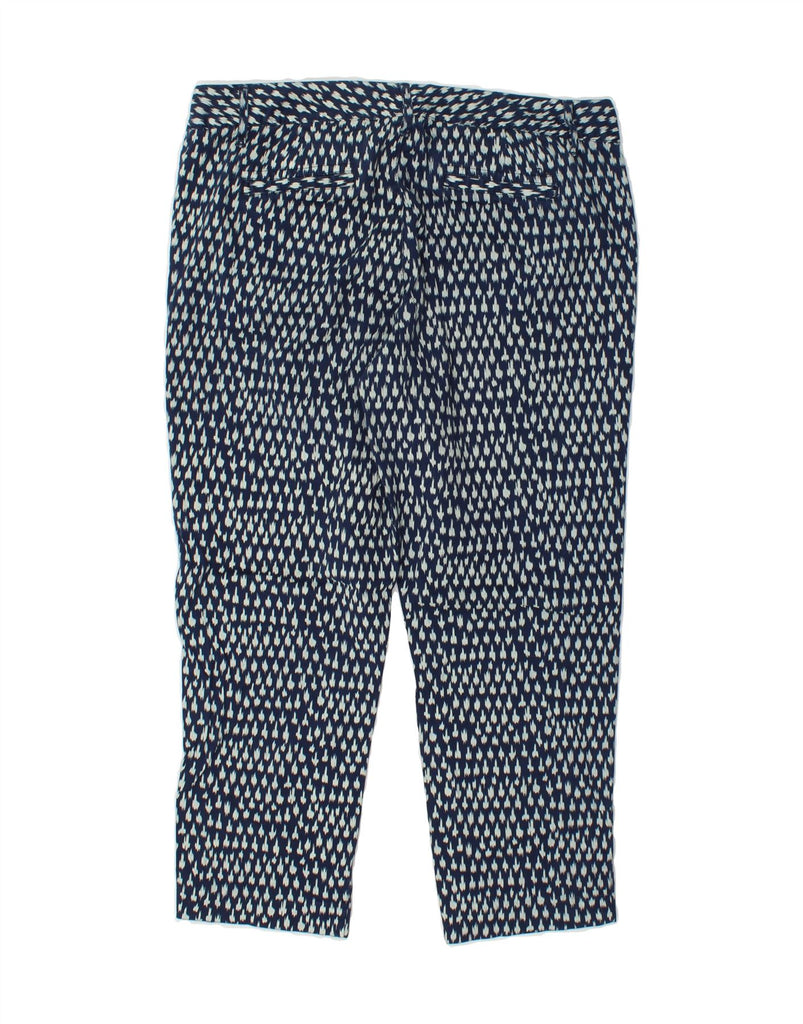 TOMMY HILFIGER Womens Capri Trousers US 8 Medium W30 L24 Navy Blue Ikat Vintage Tommy Hilfiger and Second-Hand Tommy Hilfiger from Messina Hembry 