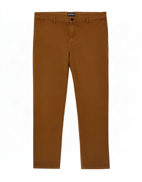 Barbour Mens Regular Fit Chino Trousers IT 46 Small W36 L28 Brown Cotton