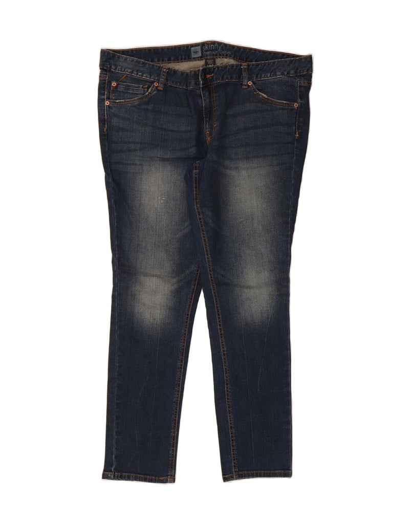 MOSSIMO Womens Skinny Jeans US 18 2XL W40 L31 Navy Blue Cotton Vintage Mossimo and Second-Hand Mossimo from Messina Hembry 