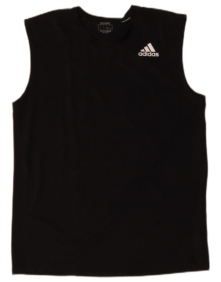 Adidas Mens Aeroready Vest Top Large Black Polyester