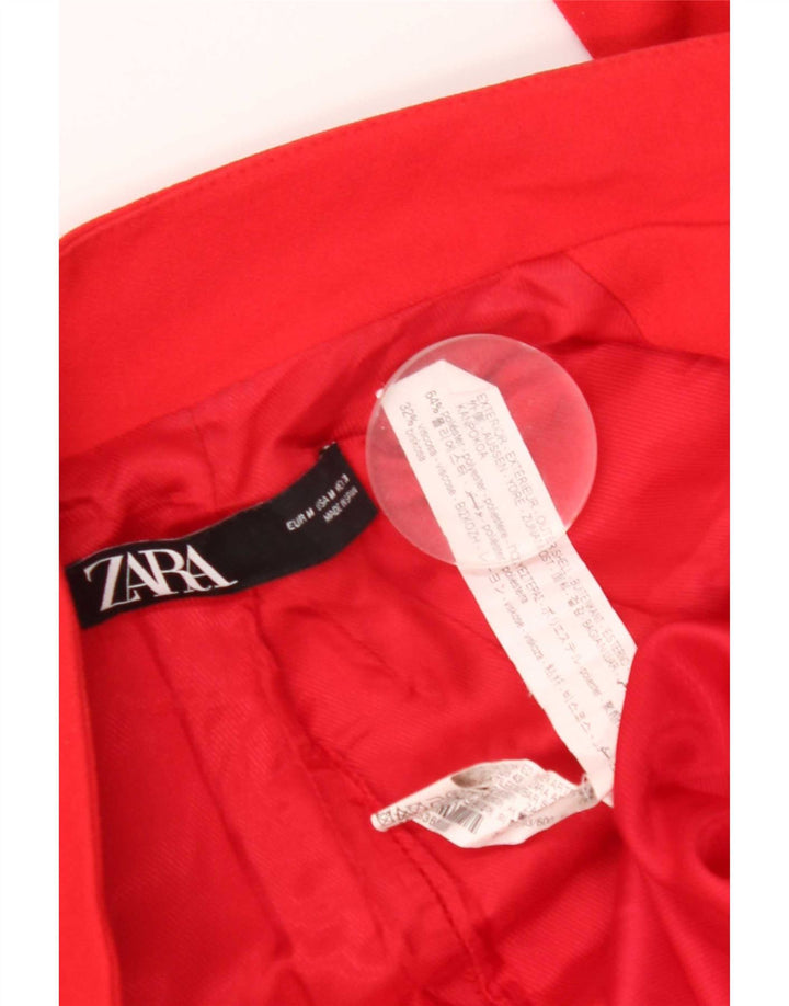 Zara Womens Blazer Jacket UK 14 Medium Red Polyester