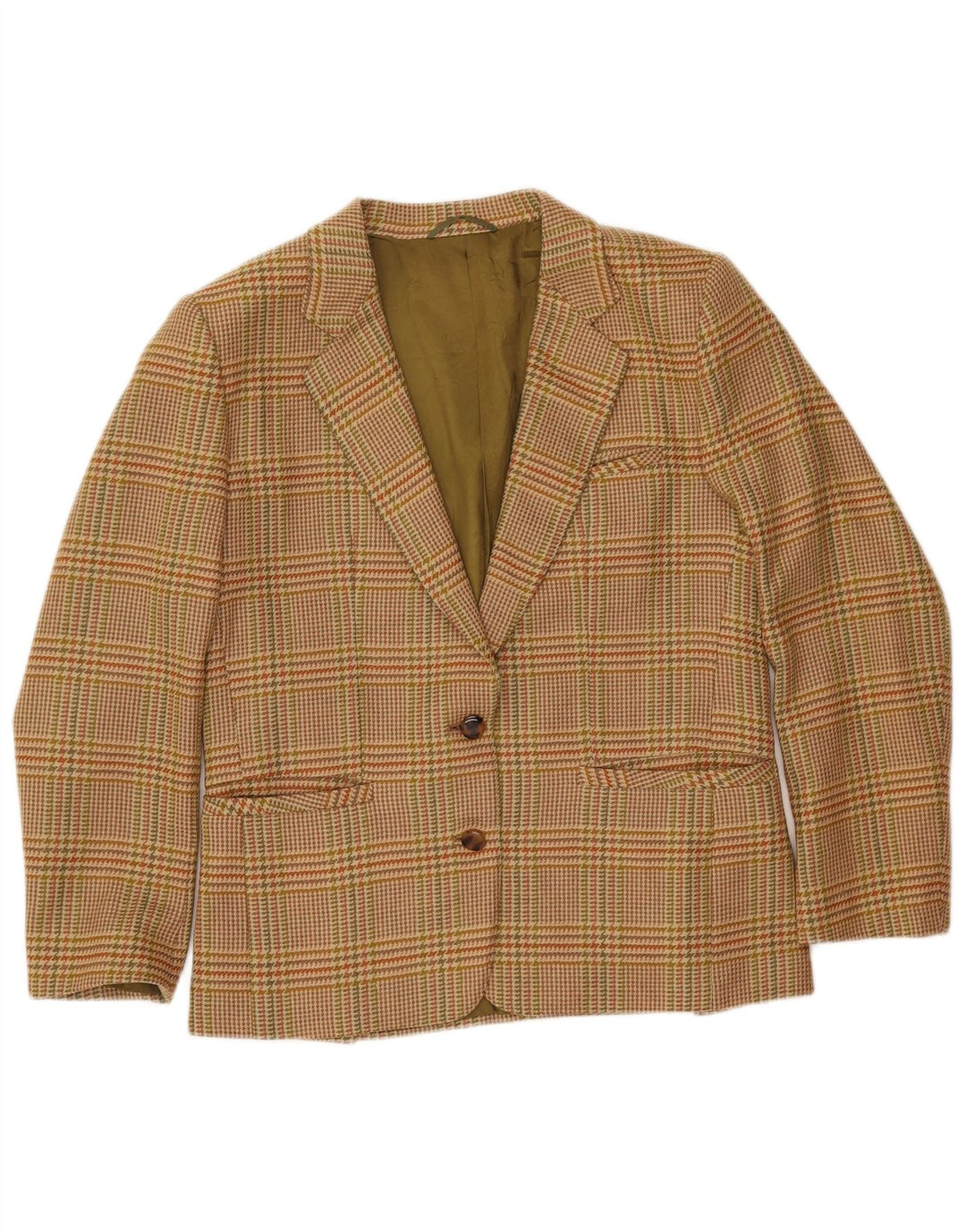 Daniela Jasoni Womens Jumaka Blazer Jacket IT 42 Medium Green Virgin Wool