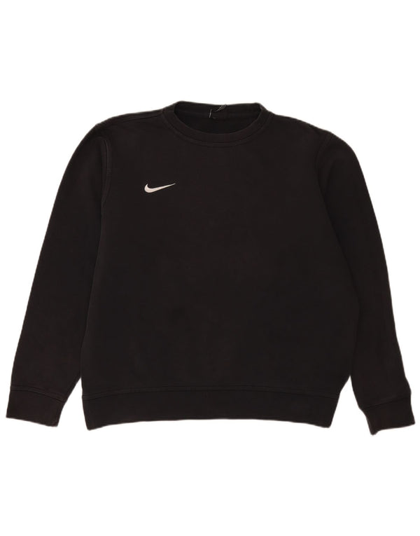 Nike Mens Sweatshirt Jumper Large Black Cotton
