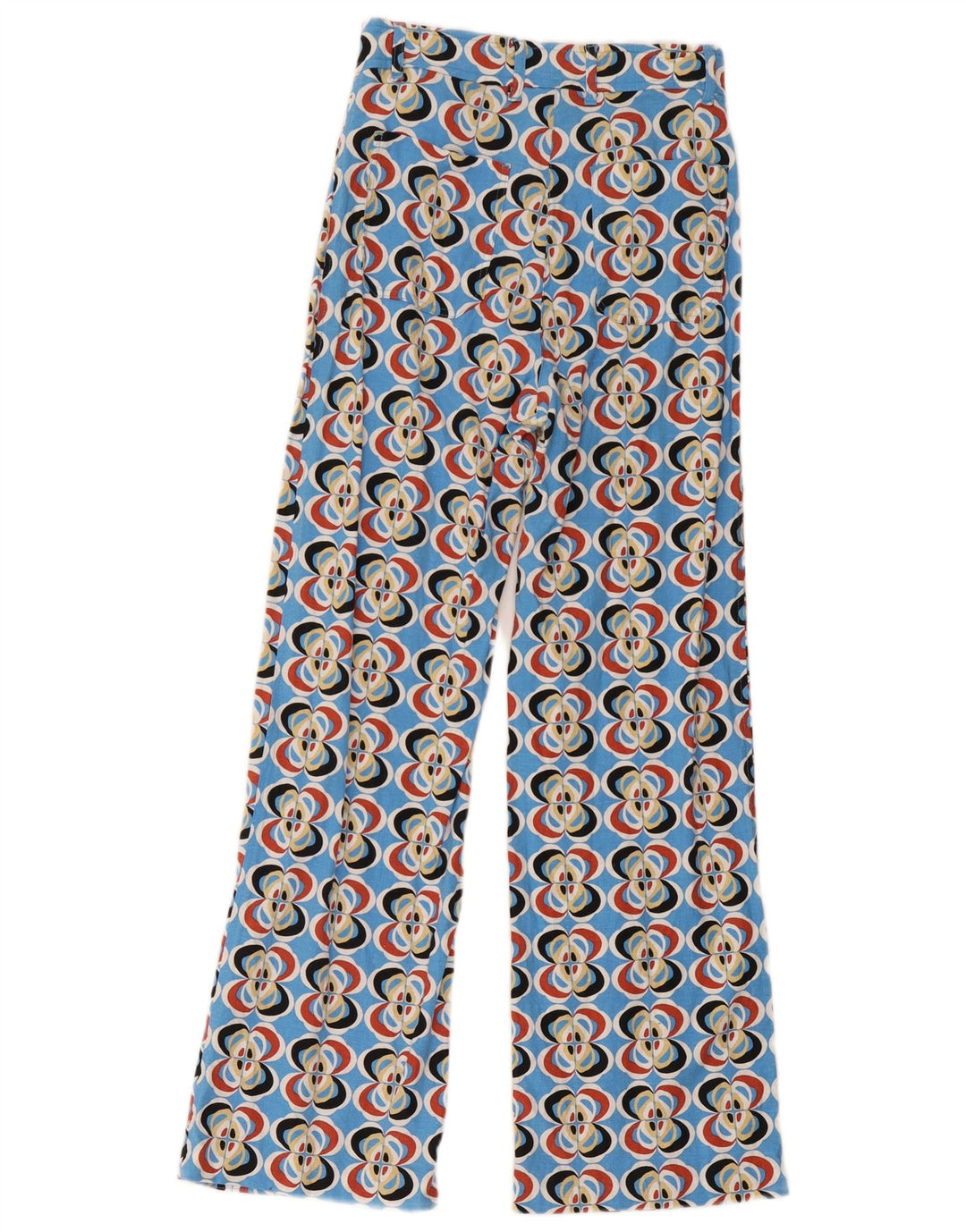 Zara Womens Abstract Pattern Casual Trousers XS W24 L28 Multicoloured