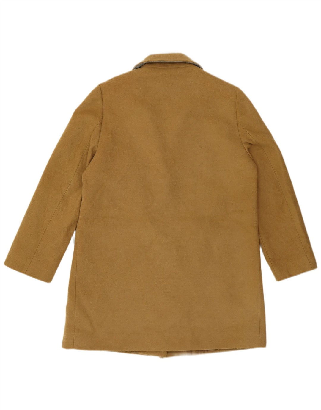 Topshop Womens Oversized Overcoat UK 10 Small Yellow Polyester