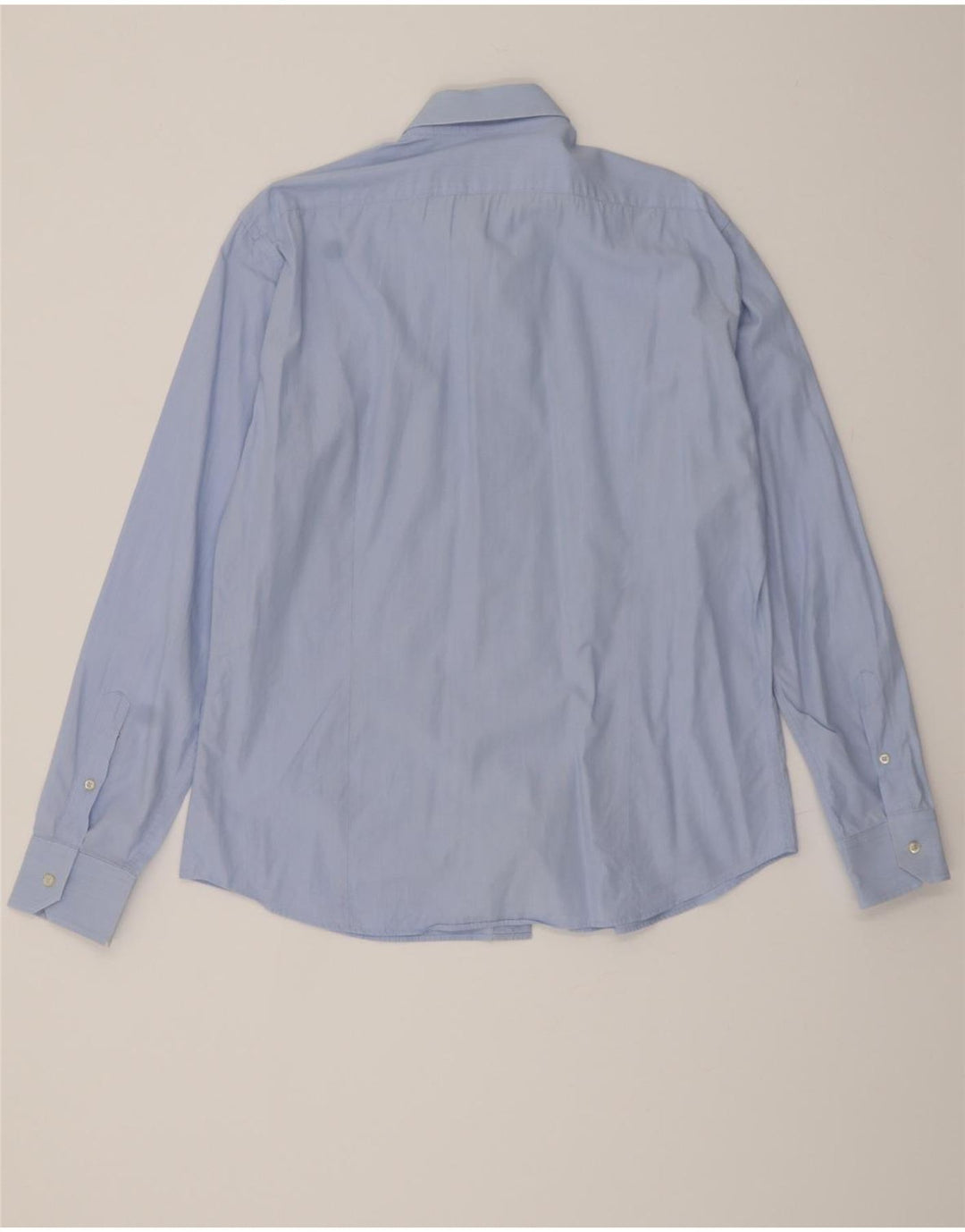 TRUSSARDI Mens Shirt Size 43 17 XL Blue Cotton Vintage Trussardi and Second-Hand Trussardi from Messina Hembry 