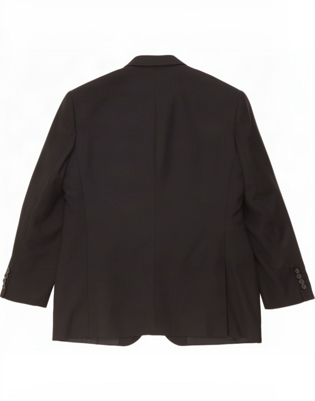 Marks & Spencer Mens 3 Button Blazer Jacket UK 48 2XL Black Polyester