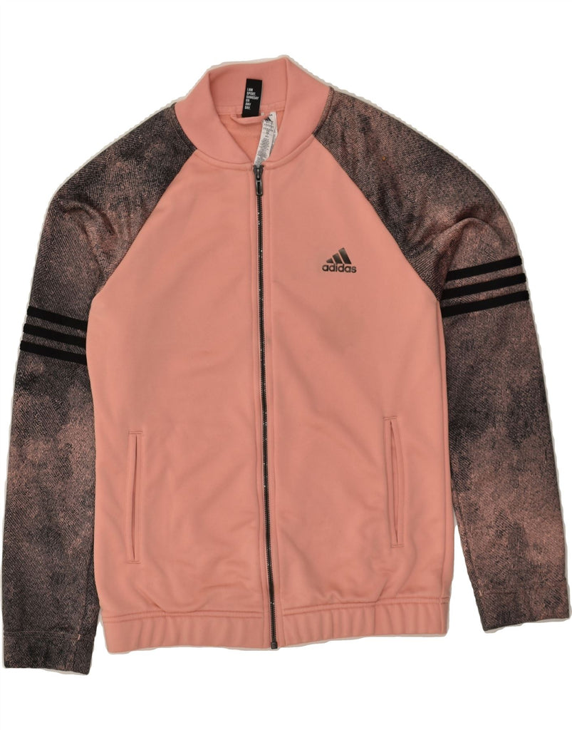 ADIDAS Womens Tracksuit Top Jacket UK 12-14 Medium Pink Colourblock | Vintage Adidas | Thrift | Second-Hand Adidas | Used Clothing | Messina Hembry 