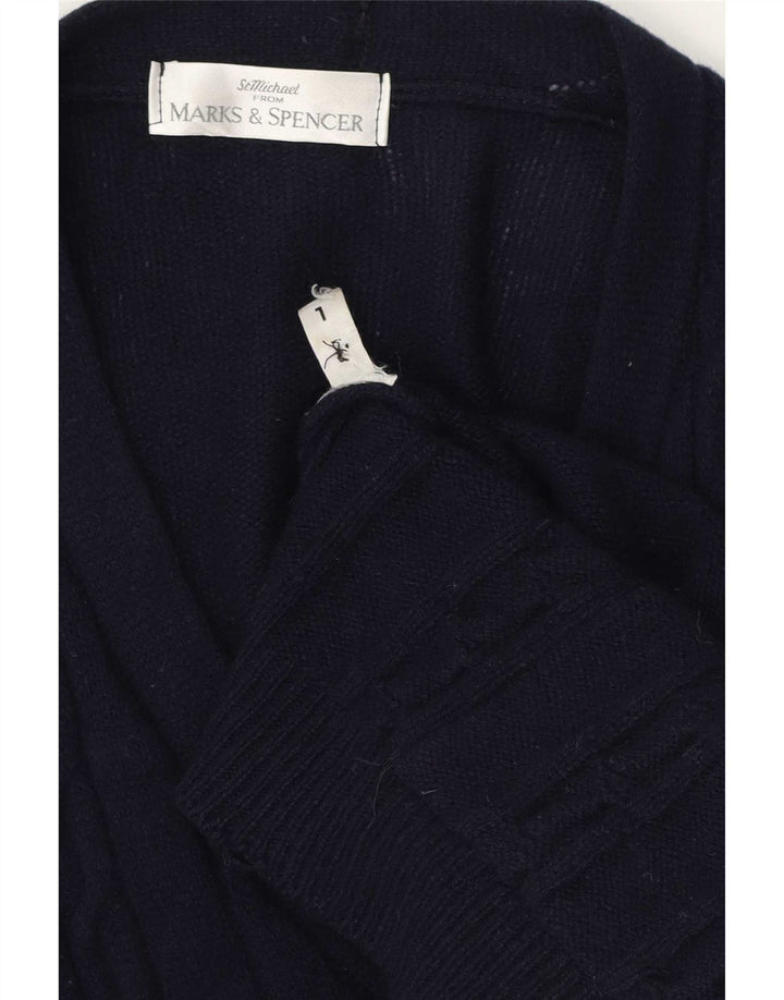 Marks & Spencer Mens Cardigan Sweater Large Navy Blue