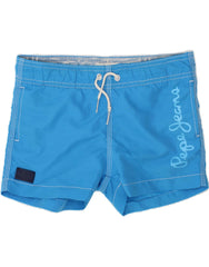 PEPE JEANS Boys Graphic Swimming Shorts 4-5 Years  Blue Polyester