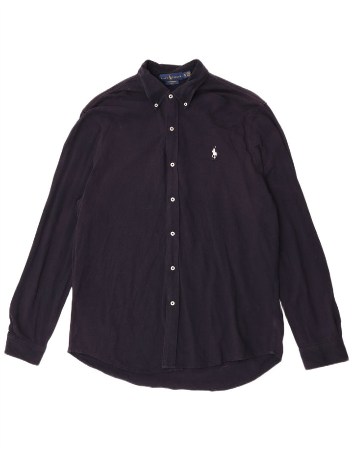 Ralph Lauren Mens Shirt XL Navy Blue Cotton
