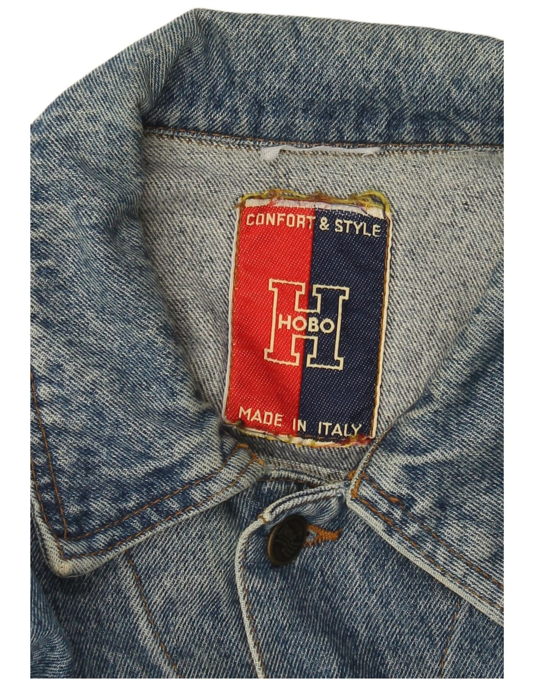 Vintage Mens Denim Jacket UK 40 Large Blue