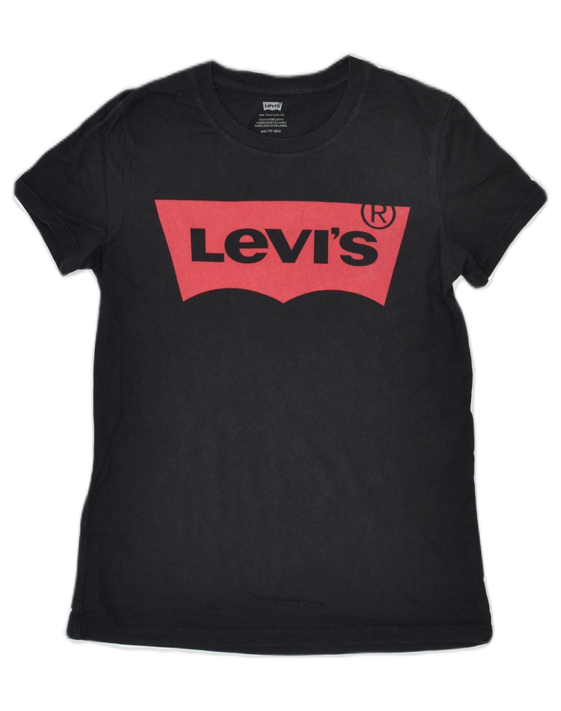 LEVI'S Mens Graphic T-Shirt Top 2XS Black Cotton | Vintage | Thrift | Second-Hand | Used Clothing | Messina Hembry 