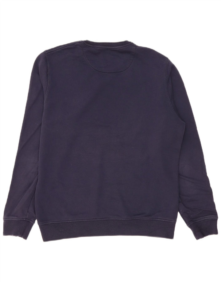 Lyle & Scott Mens Sweatshirt Jumper Large Navy Blue Cotton