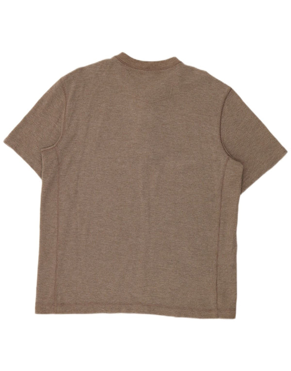 Eddie Bauer Mens T-Shirt Top Large Grey Cotton