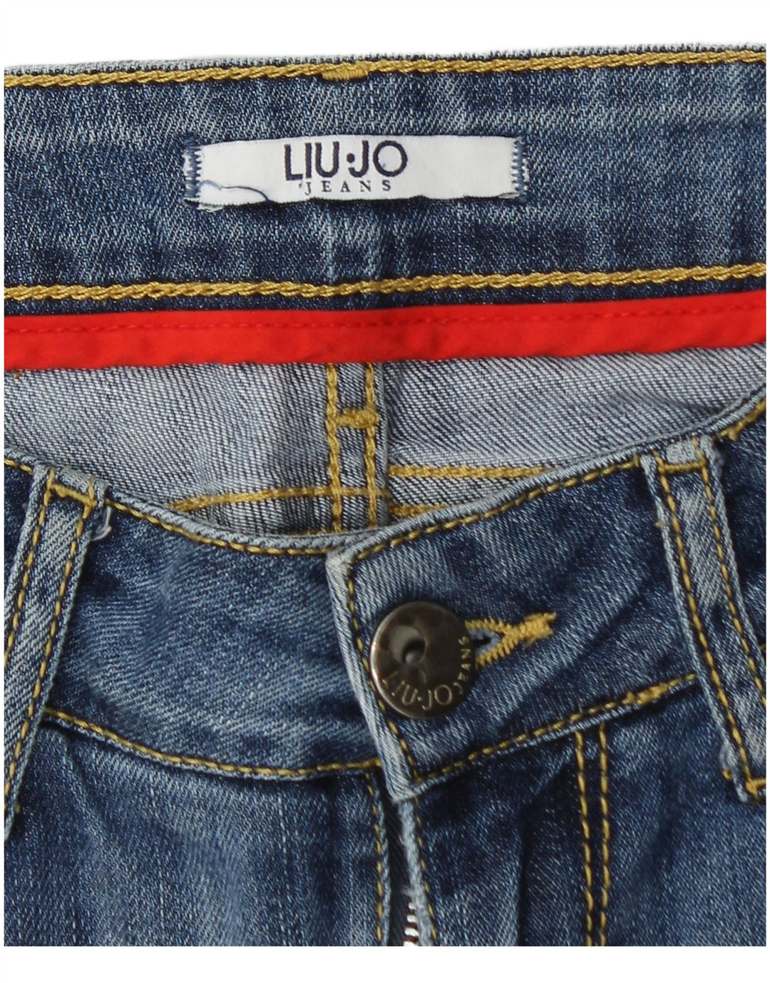 LIU JO Womens Distressed Skinny Jeans W26 L30 Blue