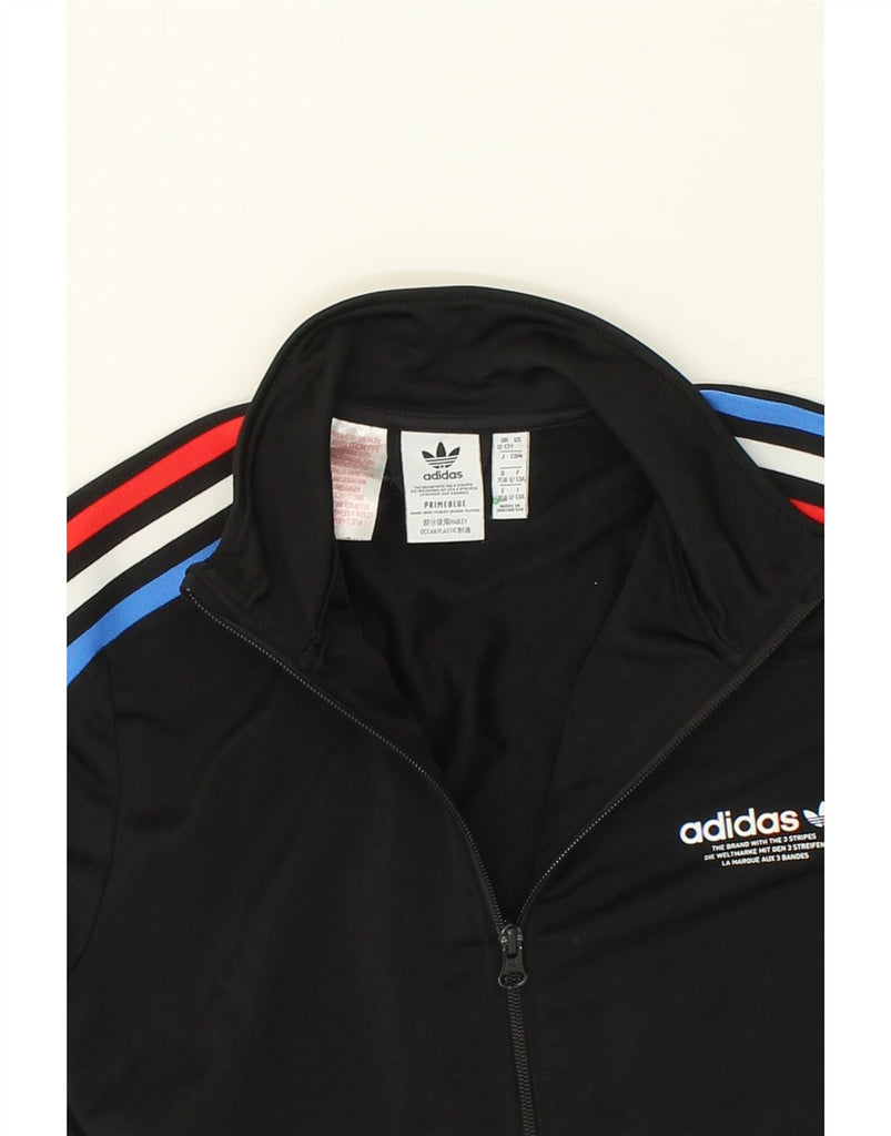 ADIDAS Boys Tracksuit Top Jacket 12-13 Years Black | Vintage Adidas | Thrift | Second-Hand Adidas | Used Clothing | Messina Hembry 