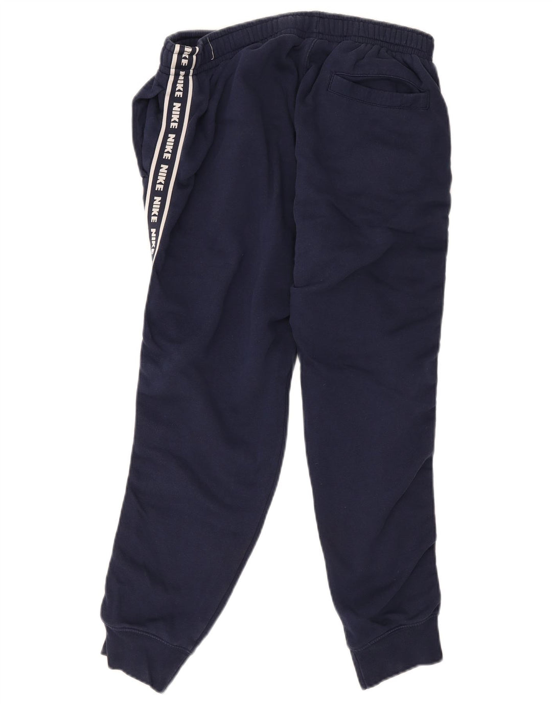 Nike Mens Graphic Tracksuit Trousers Joggers Medium Navy Blue Cotton