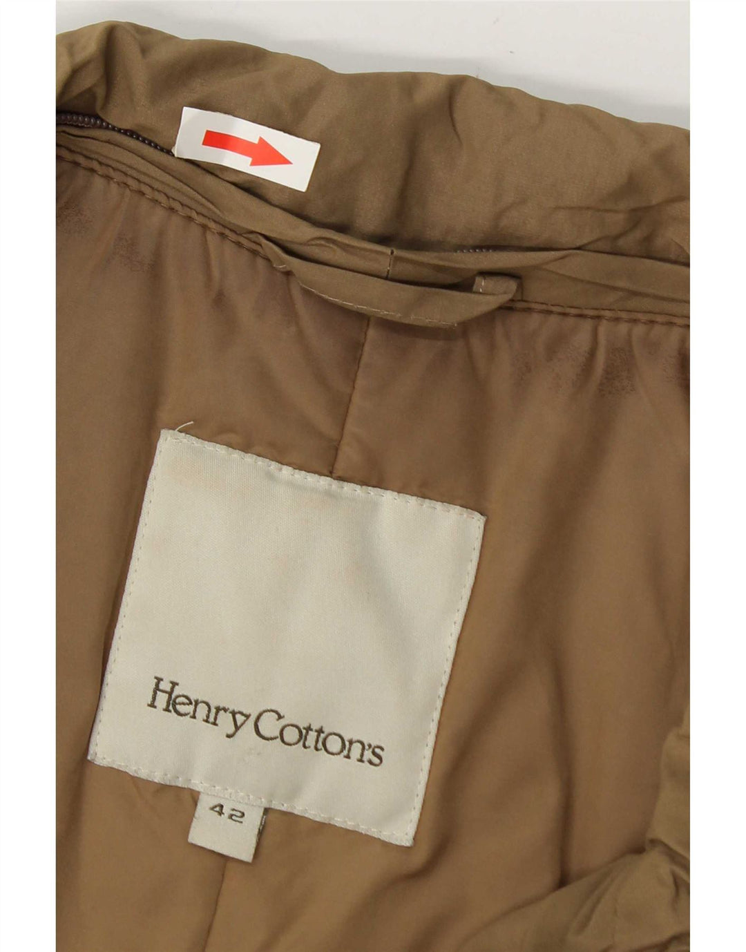 Henry Cottons Womens Belted Utility Jacket IT 42 Medium Khaki Polyamide