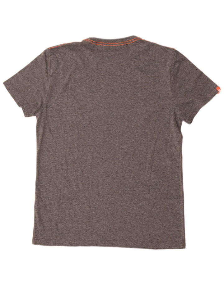 Superdry Mens Graphic T-Shirt Top XL Grey Cotton