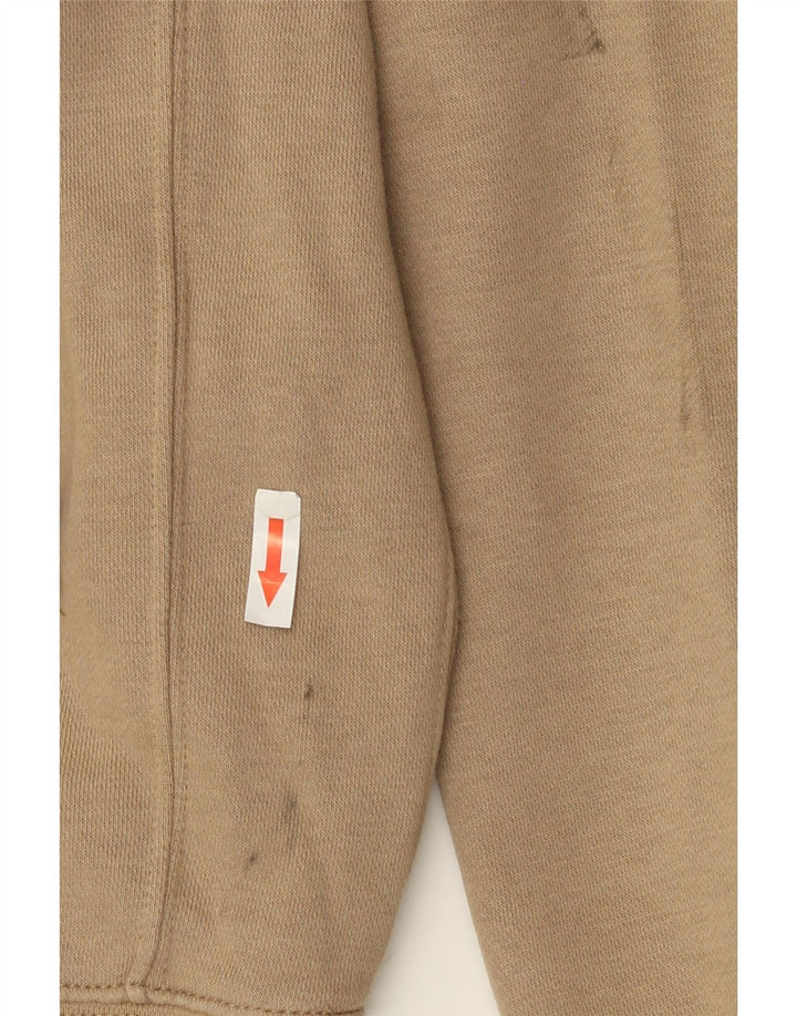 Nike Mens Hoodie Jumper Small Beige Cotton