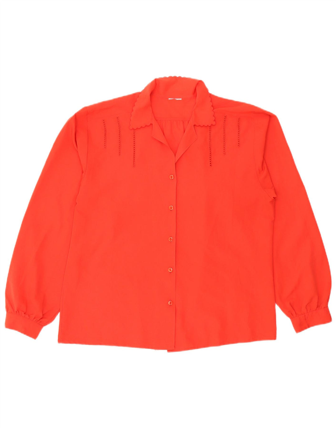 Vintage Womens Shirt Blouse UK 16 Large Red