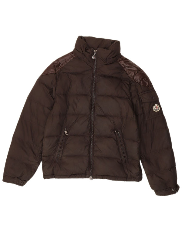 Moncler Boys Padded Jacket 11-12 Years Brown Polyester