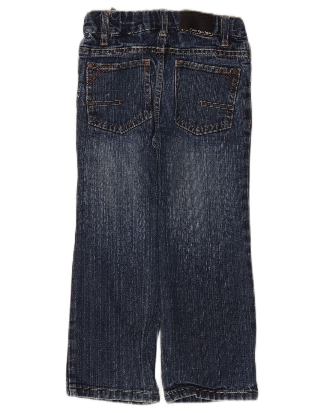 CALVIN KLEIN Boys Straight Jeans 3-4 Years W20 L17 Blue Cotton