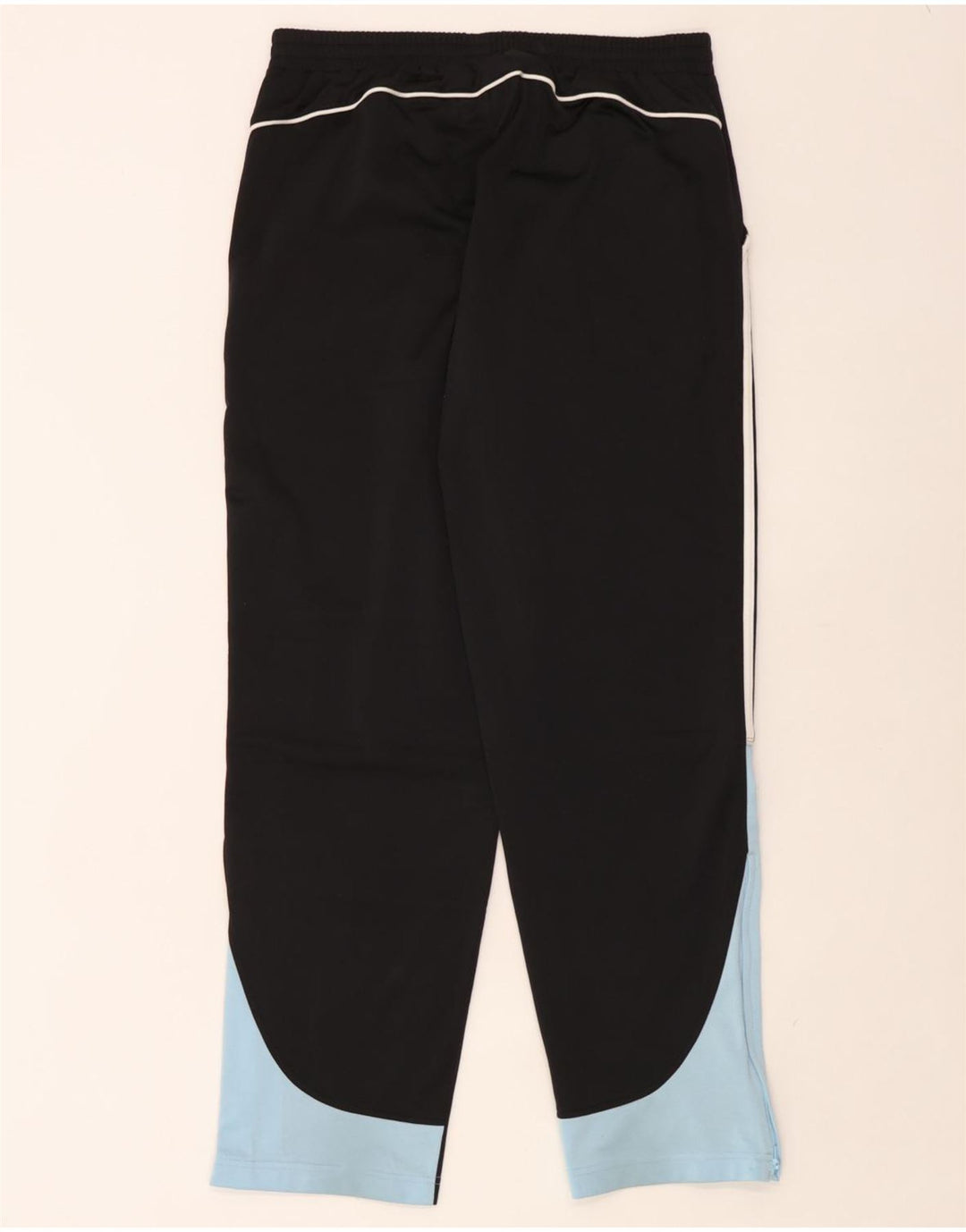 Adidas Mens Tracksuit Trousers UK 40/42 Medium  Black Colourblock Polyester