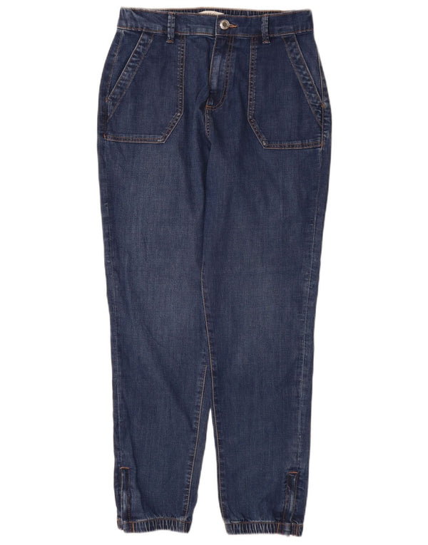 Marks & Spencer Womens Joggers Tapered Jeans UK 10 Small W28 L30 Blue