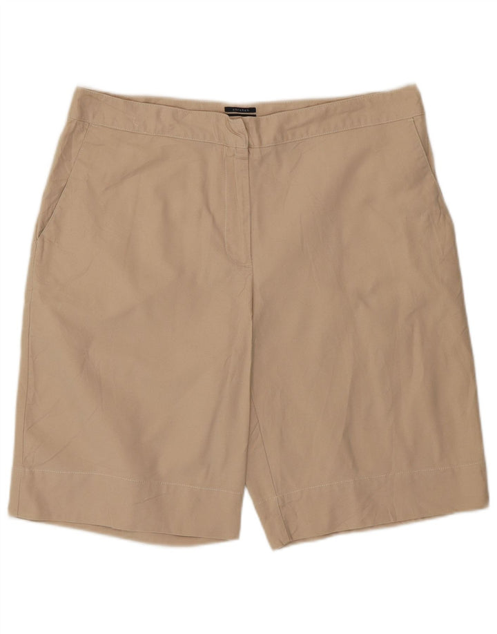 IZOD Womens Chino Shorts US 12 Large W34  Beige Cotton