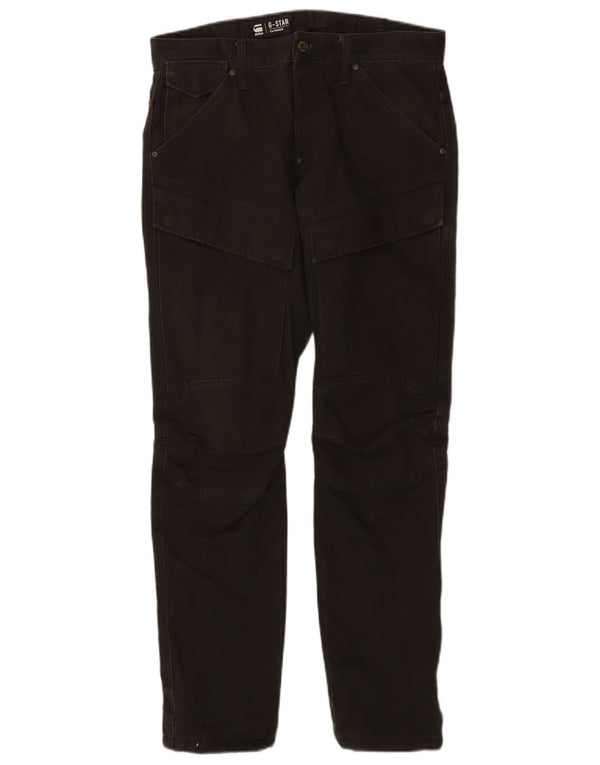 G-Star Mens Tapered Cargo Trousers W31 L32 Grey Cotton