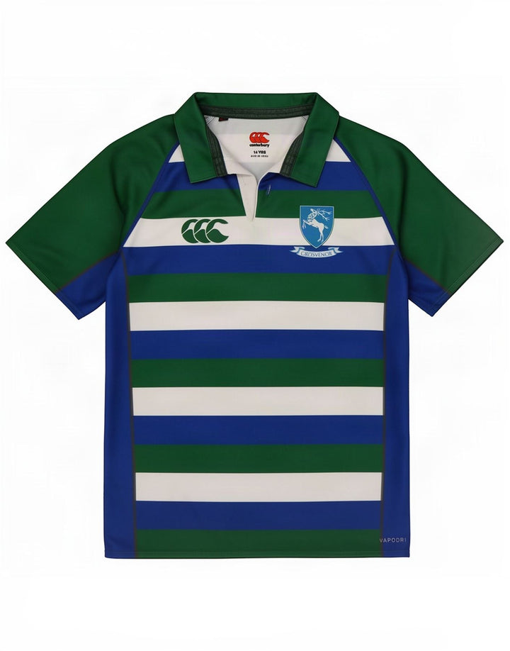 Canterbury Boys Polo Shirt 13-14 Years Multicoloured Striped Polyester